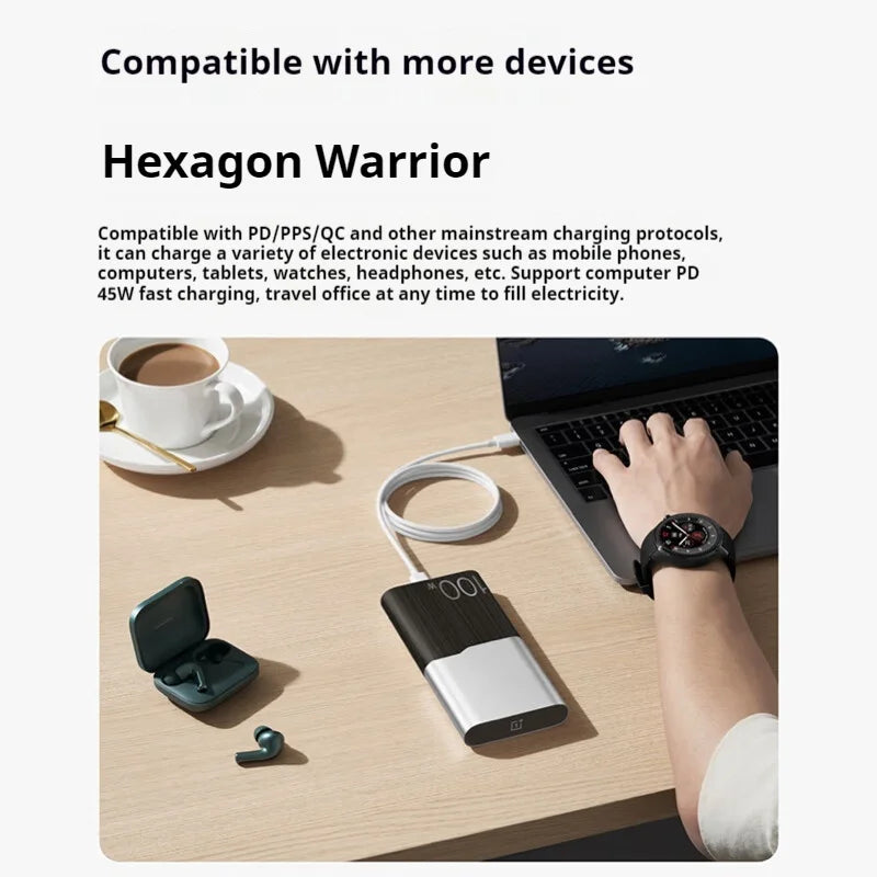 OnePlus SUPERVOOC 100W Fast Charging Power Bank 12000mAh Portable High Capacity Mobile Phone Battery Charger Custom Accessories