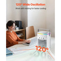 Portable Air Conditioner, 4-in-1 Evaporative Air Cooler with Remote Control, 3-Speed Mini Air Conditioner with Timer, 3 Mist Le