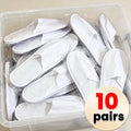 40pairs 2026 White Hotel Slipper Unisex Disposable Slippers for Home Guests Non-Slip Bathroom Spa Slippers Shoes for Men Women