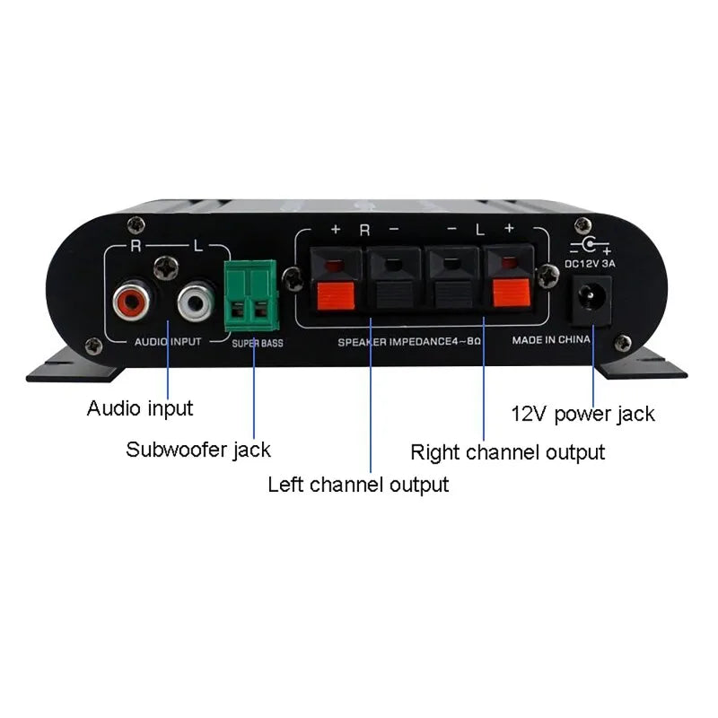2.1-Channel Portable Hi-Fi Sound Amplifier ST-839 25W*2+40W BT 5.0 Stereo Power Amplifier Car Home Theater Amplifiers Household