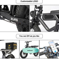 48V 1000W Fat Tire Electric Bicycle Aluminum Alloy Full Suspension Off-Road E-Bike for Adults 20 Inch Lithium Battery