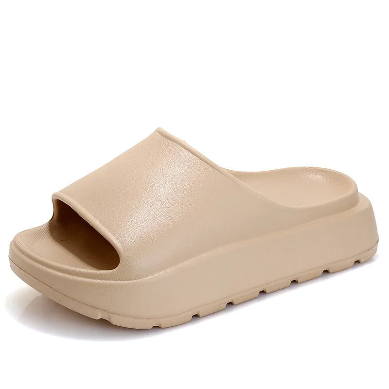 Shevalues 2024 New Summer Women Slippers Female Fashion Platform Flat Heel Slides Soft EVA Thick Sole Sandals Casual Beach Shoes