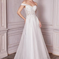 Customized A Line Wedding Dresses Off Shoulder Lace - View 6 | SAMAG