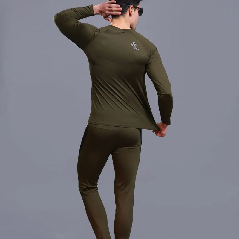 Winter Top Quality New Thermal Underwear Men Underwear Sets Compression Fleece Sweat Quick Drying Thermo Underwear Man Clothing