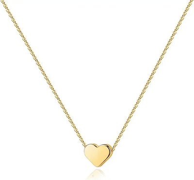 K Gold Plated Heart Necklace Silver Cute Dainty Love Pendant for Women Gift for Girls for | SAMAG
