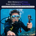 ANSVICAM 4K Mini Thumb Camera WiFi 6-Axis EIS Action Camera with Charging Dock Long Battery Life POV Motorcycle Vlog Cameras