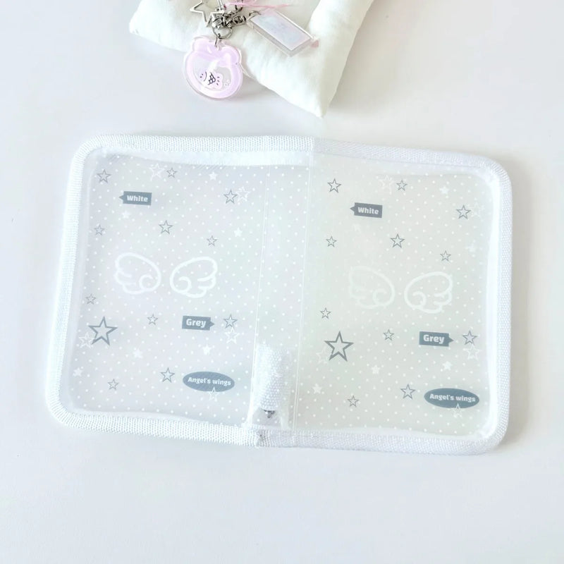 Cute A6 Stationery Storage Folder File PP Twill Zipper Pouch Document Bag Zip File Folder School Office Supplies