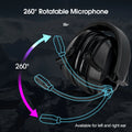 Retevis RT622 Walkie Talkie K/M Headset Noise Reduction Rotatable Boom Microphone for Baofeng UV5R Quansheng UV K5 K6 H777 RT68
