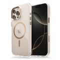 Luxury Magnetic Transparent Phone Case for iPhone 16 12 13 14 15 Pro Max for Magsafe Wireless Charge Shockproof Clear Cover