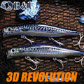 B&U Floating Minnow Jerkbait Lure Long Casting Lipless | SAMAG
