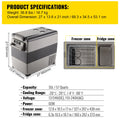 SucceBuy 20L 22L 35L 45L 55L Car Refrigerator Mini Fridge Freezer Portable Compressor Cooler DC 110-240V Ice Box for Camping