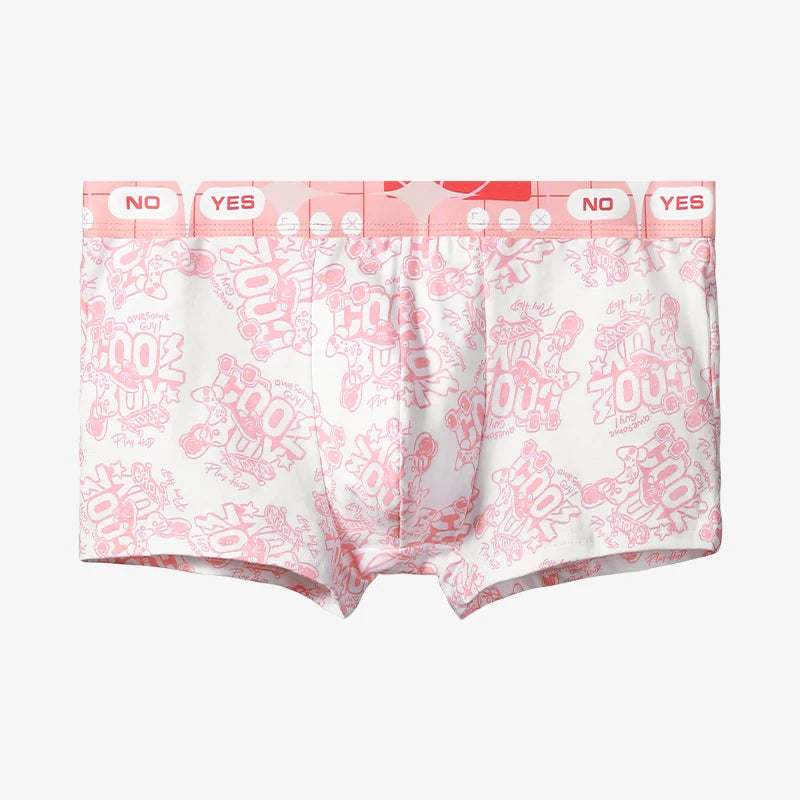 Men's Pure Cotton Underwear, Antibacterial Boxer Shorts, Large Size Youth Boxer Briefs, Men's Sports Comfortable Underwear