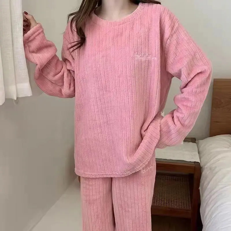 Winter Women's New Pajamas Homewear Suit Fall and Warm | SAMAG