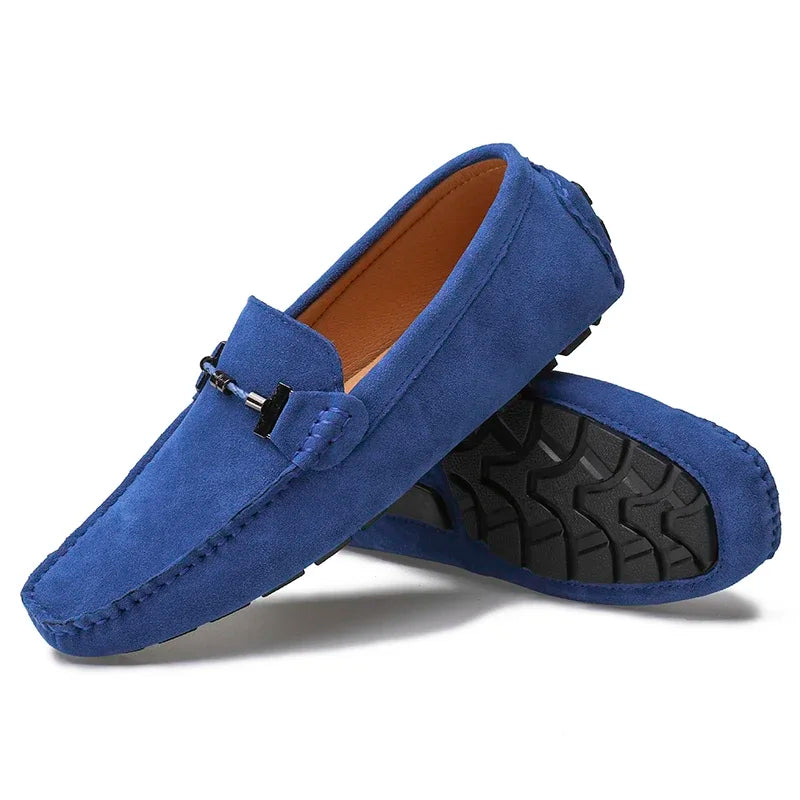 New Men Casual Shoes Fashion Suede Soft Men Loafers Leisure Moccasins Slip on Men's Driving Shoes Lazy Shoe Handmade Flats Comfy
