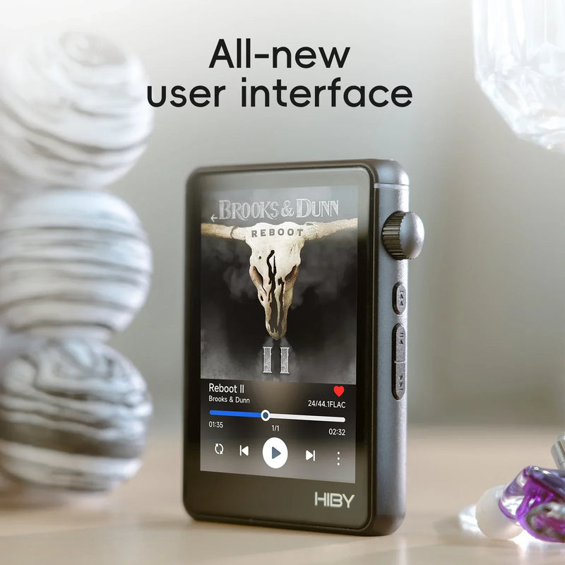 HiBy R3 II 2025 / R3 Gen 2 Music Player Bluetooth 5.1 WiFi MQA16X DSD256 Web Radio USB Audio Dongle DAC X1600E ES9219C 3.2‘’