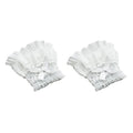 Gothic Lolita Hand Wrist Cuffs Bowknot LaceTrim Maid Cosplay Accessories For Women Girl Party