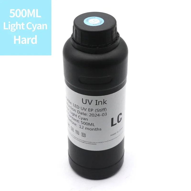DAT 500ML UV Ink LED Ink Compatible For Epson i3200 i1600 XP600 L800 L805 L1800 TX800 1390 DX5 DX7 printhead UV Flatbed UV Ink