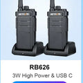 Retevis RT622 Mini Walkie Talkie 2pcs PMR446 Portable Two-way Radio PTT Walkie talkies Communication Radio for Restaurant Hotel