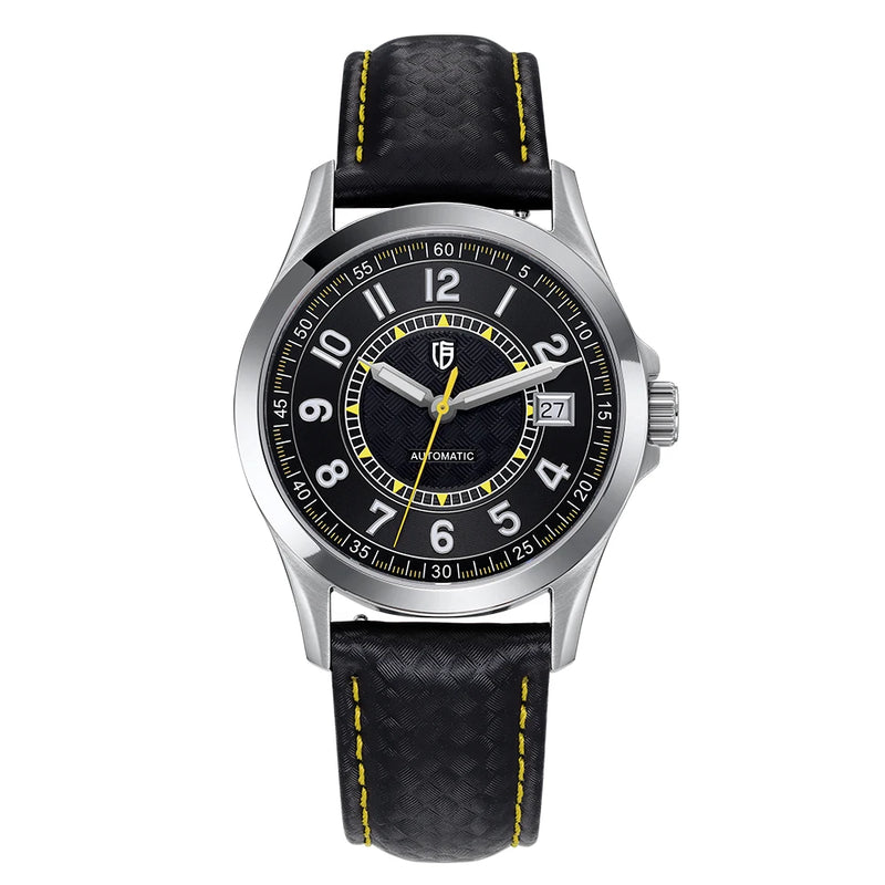 BERNY Watches for Men PT5000 ST2130 Mechanical Automatic Luxury Men's Watch Calendar Super Luminous Sapphire 10ATM Easy Read