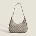 Retro Printing Female Underarm Bag Fashion High Quality Zipper Small Handbag Adjustable Strap Solid Color Shoulder Bags