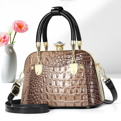 Luxury Handbags Women Bags Designer Crocodile Pattern | SAMAG