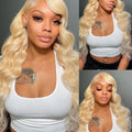 613 Hd Lace Frontal Wig 13x6 Body Wave Wig Raw Hair Vietnamien PrePlucked Blonde 13x4 Lace Front Wig Human Hair 360 Lace 30" 40"