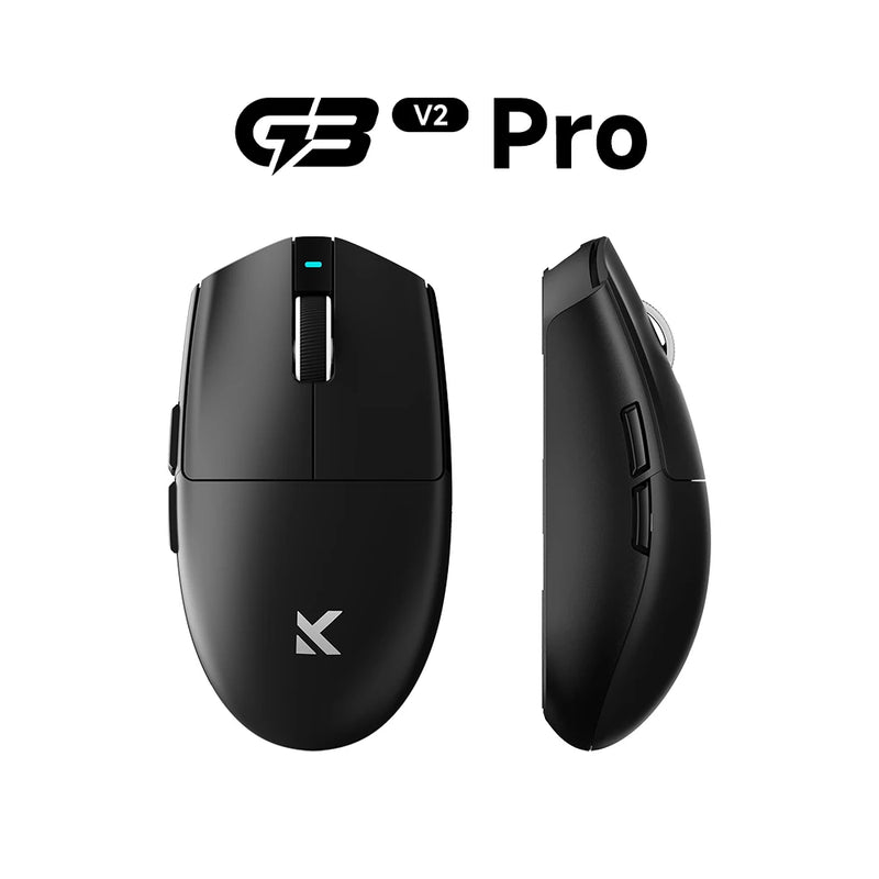 MCHOSE G3 V2 Wireless Gaming Mouse PAW 3395 Sensor Tri-mode 800mAh All-Around Grip Omron Mechanical Switches TTC Silver Wheel