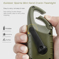 LED Flashlight Hand Crank Solar Powered Rechargeable - View 4 | SAMAG