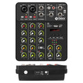 Debra V4/V8 Audio Interface Mixer Bluetooth 5.0 Phantom Power for Computer Studio Stage Band with Delay Replay Effects