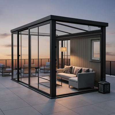 Modern Windproof Aluminum Sunroom Full Thermally | SAMAG