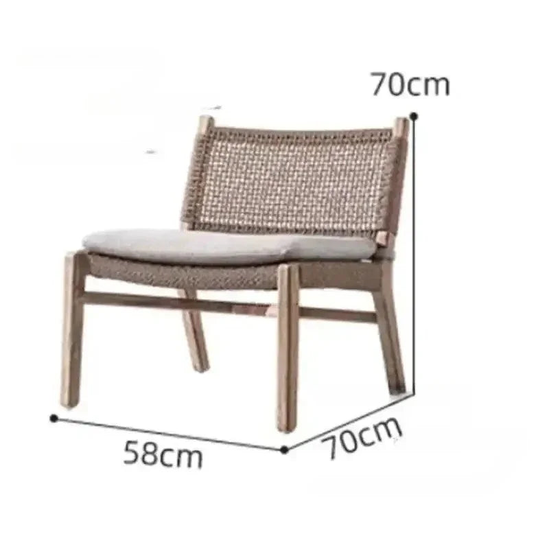 Japanese Style Waterproof and Sunscreen Garden Sofa, Minimalist Designer, Modern Garden Sofa, Artistic Outdoor Furniture, Divano
