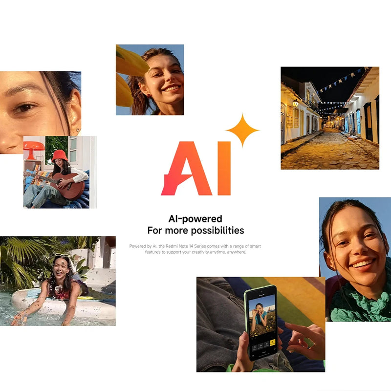 Global Version Xiaomi Redmi Note 14 4G NFC Smartphone MediaTek Helio G99-Ultra 108MP AI Camera 6.67" 120Hz Display 5500mAh