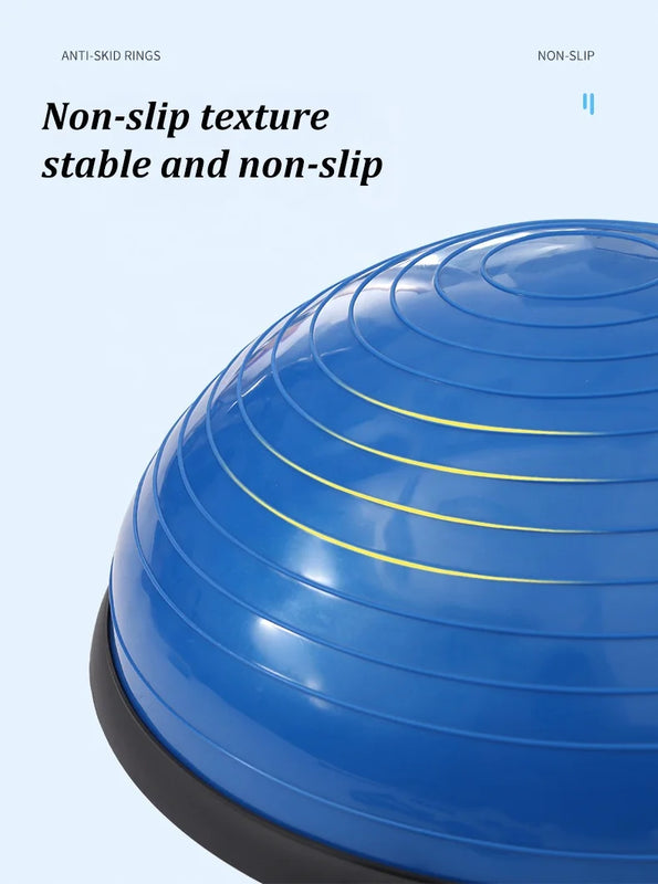 Explosion-proof Pilates Jump Ball Hemisphere Yoga Sponge Handle Balance Hemisphere Pilates Wave Speed Ball