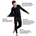 Cold Weather Winter Thermal Underwear Set High Elasticity Skin-Friendly Top & Bottom Set Base Layer Warm Long Johns for Men