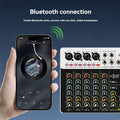DEBRA PROFESSIONAL AUDIO V8 Audio Mixer Small Mixing Console With Bluetooth USB 48V Phantom Power Delay Repaeat For DJ