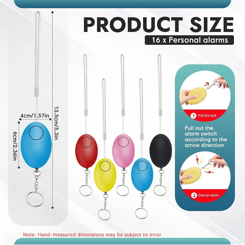 120dB Safe Sound Alarm Self - defense Keychain Emergency - View 5 | SAMAG