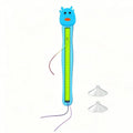 Automatic Flying Rope Cat Toy Smart Touch Activated Teaser Toy USB Rechargeable Auto Swing Rope with Suction Cup Pet Play Toy