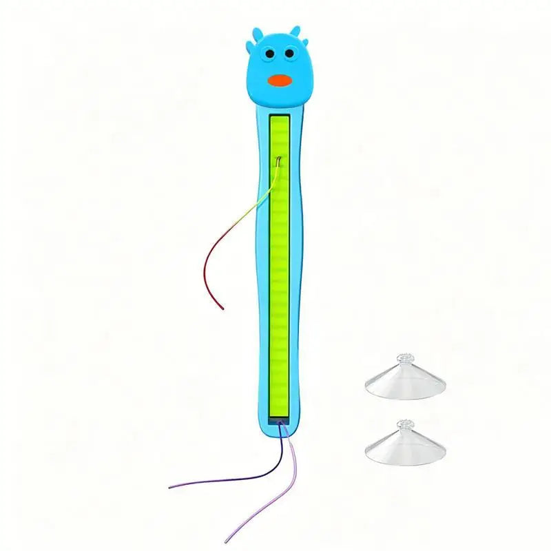 Automatic Flying Rope Cat Toy Smart Touch Activated Teaser Toy USB Rechargeable Auto Swing Rope with Suction Cup Pet Play Toy