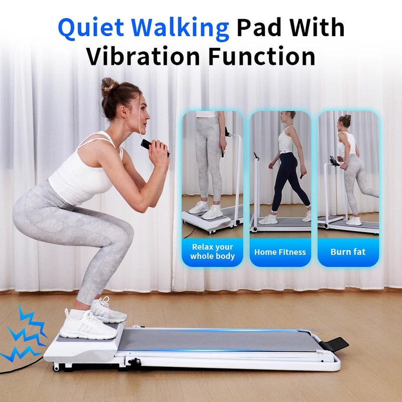 2-in-1 Foldable Portable Electric Vibration Treadmill | SAMAG
