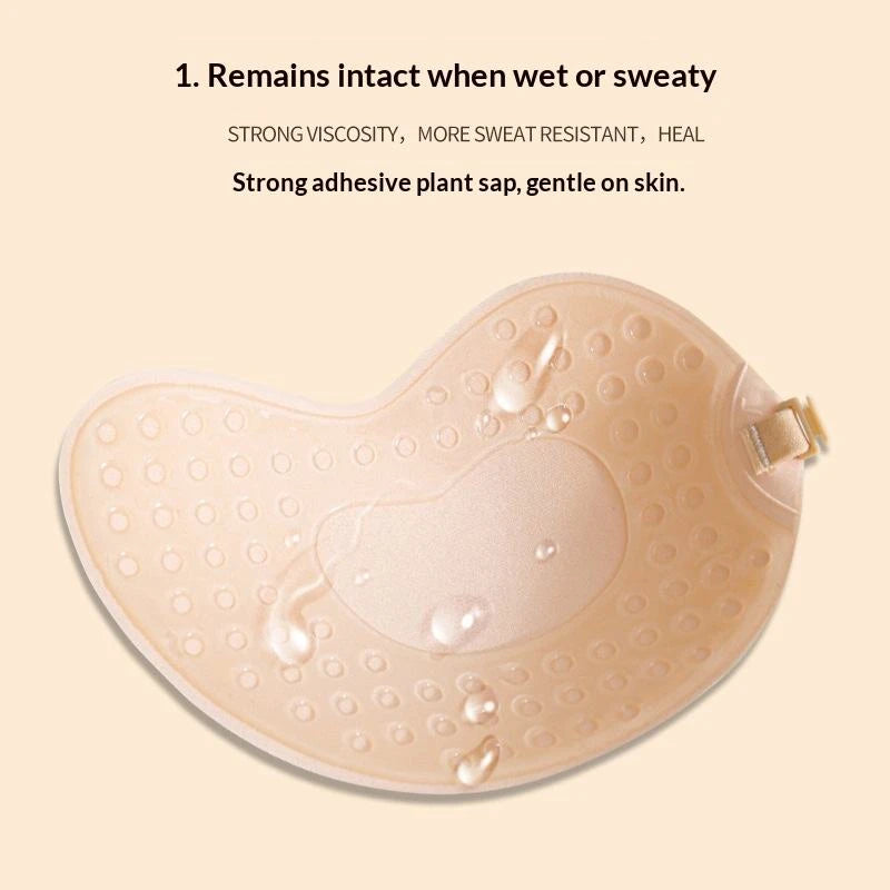 Mango cup nipple cover, ultra-thin breathable gathering invisible bra, suitable for women's summer camisole vest