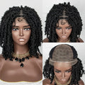 Synthetic Braided Bob Wigs Dreadlocks Lace Front Braiding Hair Wig Crochets Braids Wig Butterfly Locs Crochet Hair Wig for Women