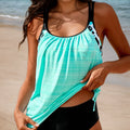 Women print Tankini swimwear two-piece beach vacation | SAMAG