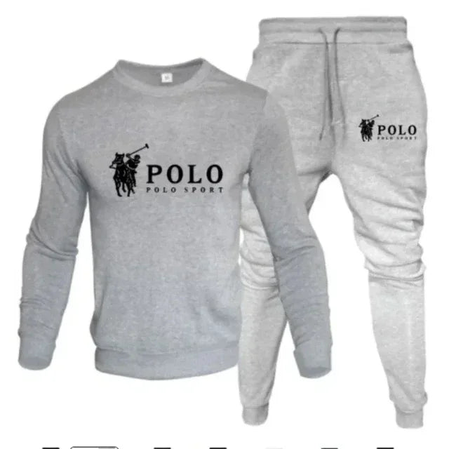 Men's autumn and winter sets of round - neck sweatshirts and jogging pants, and fashion, outdoor fitness - View 13 | SAMAG
