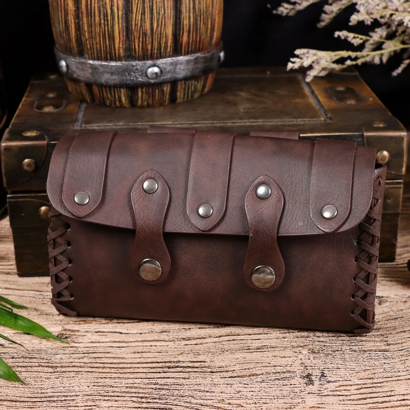 Light brown vintage costume accessories belt bag unisex bag belt Halloween role play accessories