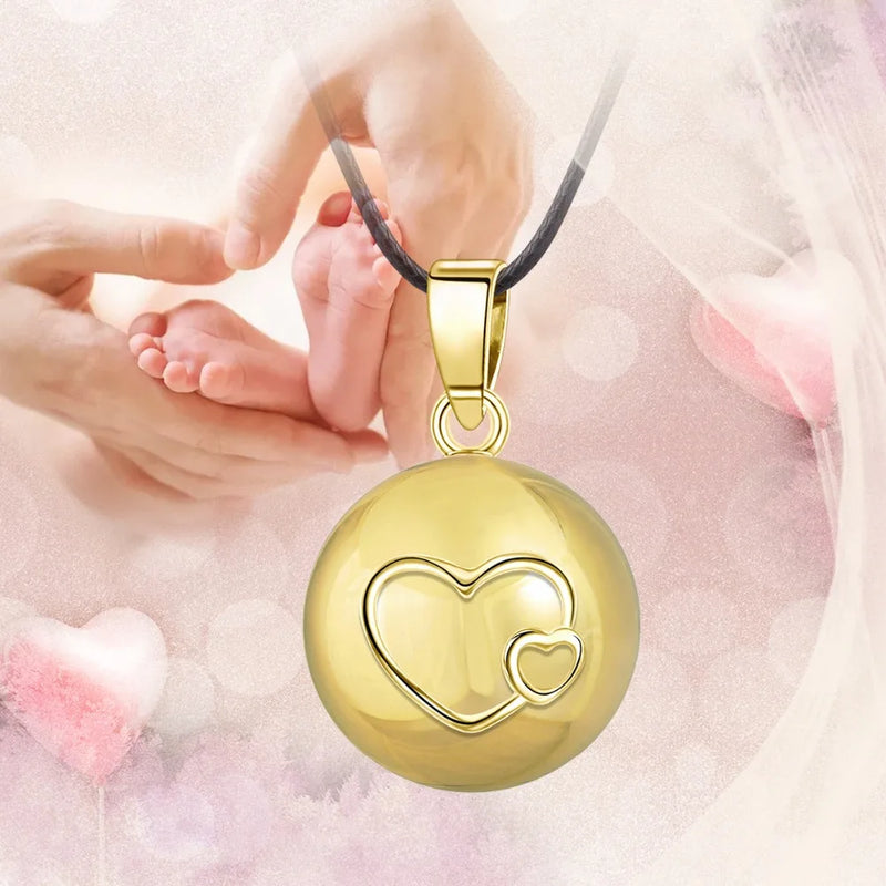 Eudora Harmony Ball Pendant Necklace Pregnancy Chime Ball Mexcian Bola Pendants Wishing Balls Fine Jewelry for Women Best Gift