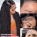 40 50 Inch Water Wave Burmese Curly Lace Front Wigs 13x4 13x6 HD Deep Wave Lace Frontal Wig 7x5 Glueless Human Hair Wigs For Women 300% High Quality Real Virgin Hair Wig