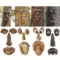 Tree Face Ornaments, Creative Garden Decorations, Resin Crafts, Yard Decor, Wall Embellishments