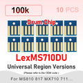 MS710 52D0H00 52D0X00 Toner Cartridge Chip MS811 MS711 for Lexmark MS811 MS810 MS812 MX710 MX711 MX810 MX811 MX812 Printer