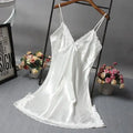 Lingerie Sexy for Women Silk Satin Lace Ladies Nightwear Sleepwear Skirt Nightdress