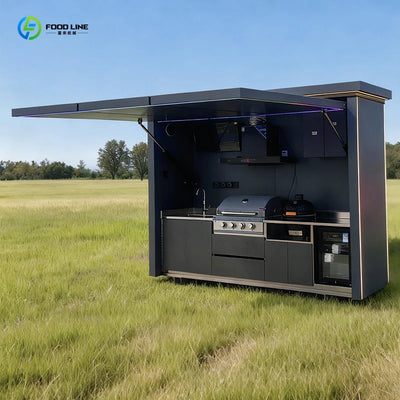Customized simple elegant outdoor kitchen cabinet set | SAMAG